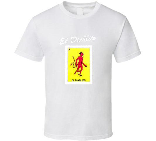 Mexican Loteria El Diablito Blacks Funny T-Shirt