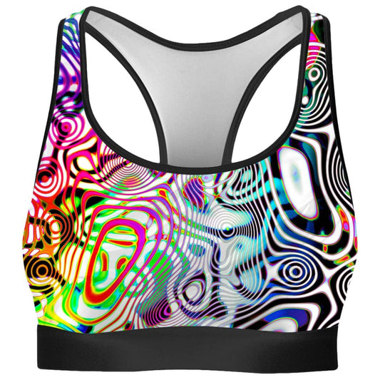 Rainbow Ripples Rave Bra